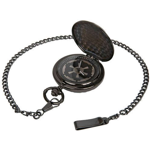 Star Wars Original Trilogy Darth Vader Etched Pocket Watch Silver - Picture 4 of 5
