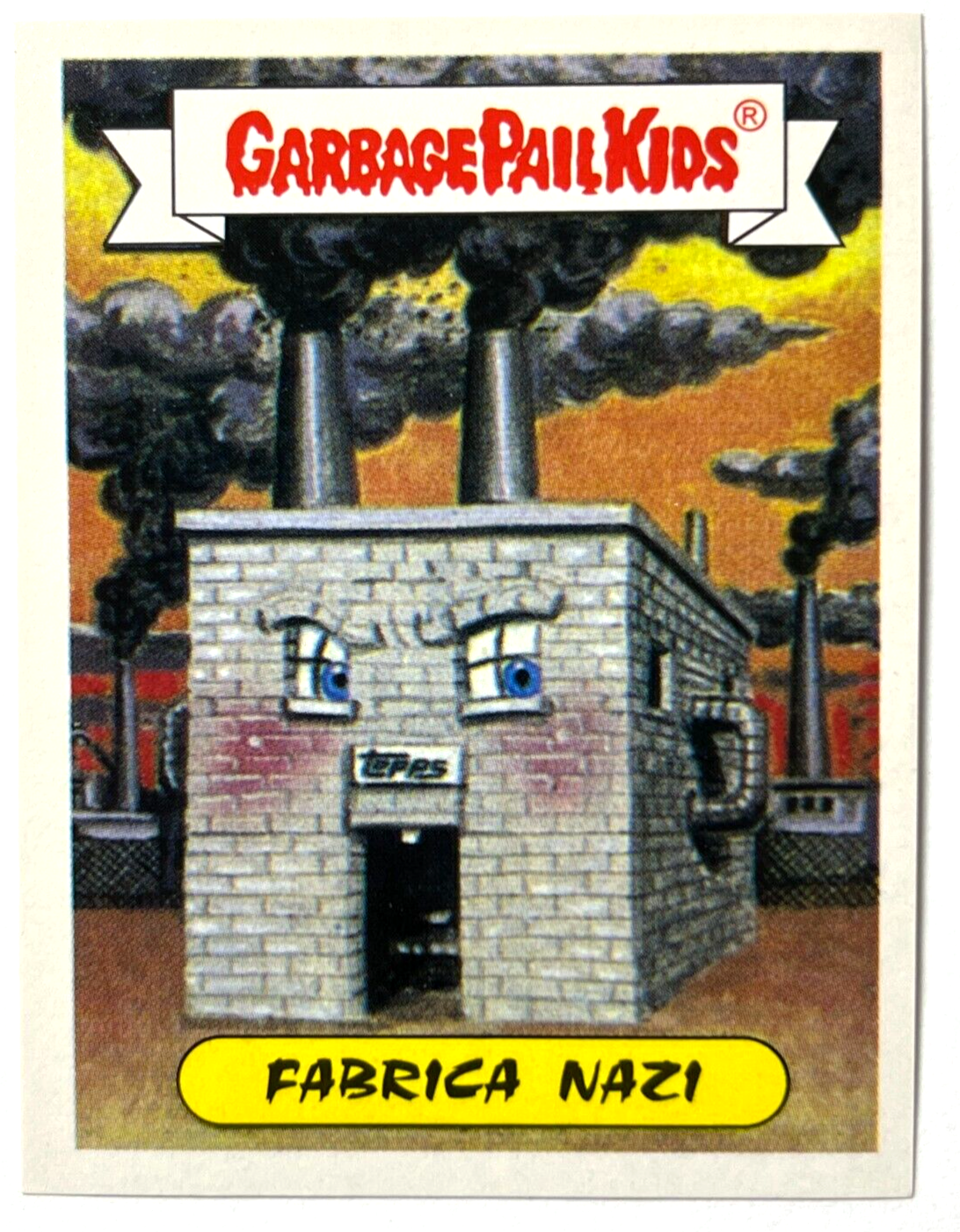1988 Garbage Pail Kids Sticker Reedition #018 Smokestack Zach Peru Limited Edition