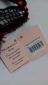 AGENT PROVOCATEUR RARE 2 SMALL UK 8 SAUCY NET BLACK/NEON JACCINTA PLAYSUIT BNWT