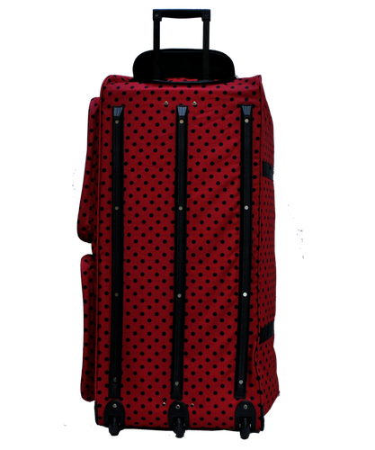 "E-Z Roll" Fashionable Polka Dots Rolling Duffle Bag Size 22"/30"/36" 3 colors - Picture 34 of 37