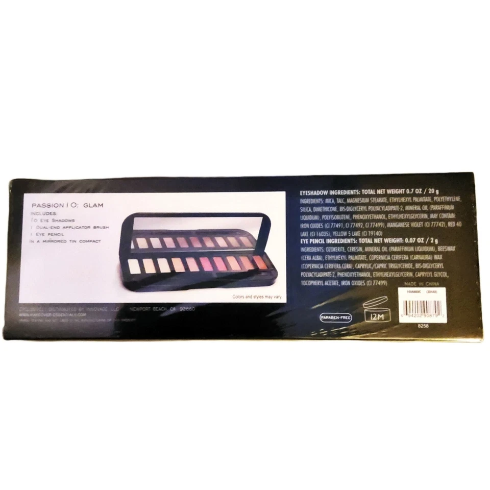 MAKEOVER ESSENTIALS EYESHADOW PALETTE PASSION 10 SERIES - GLAM OR PEACHY - Image 4 of 4