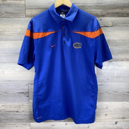 Florida Gators Polo Shirt Mens Medium NIKE DRI FIT Embroidered Performance Golf - Picture 1 of 14