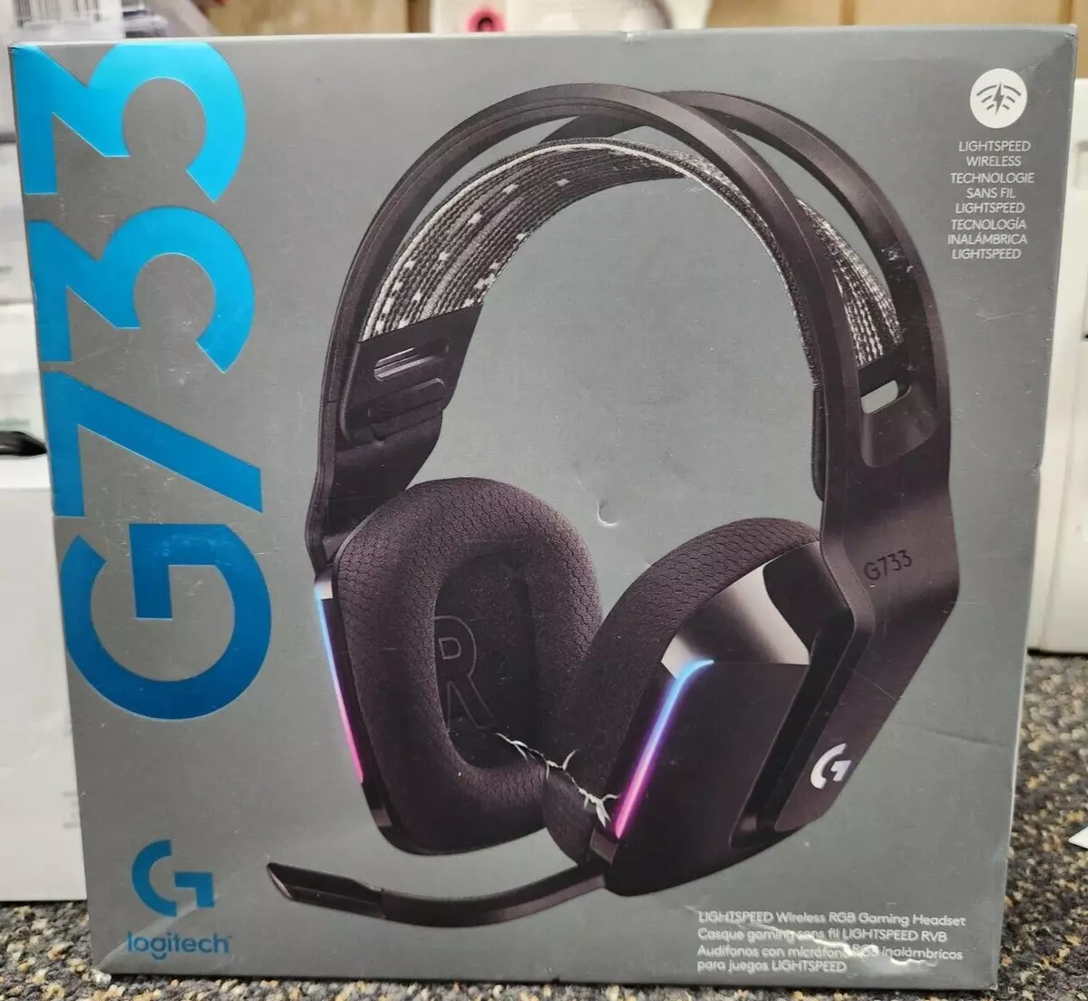 Logitech G733 Lightspeed Wireless Gaming Headset - Black