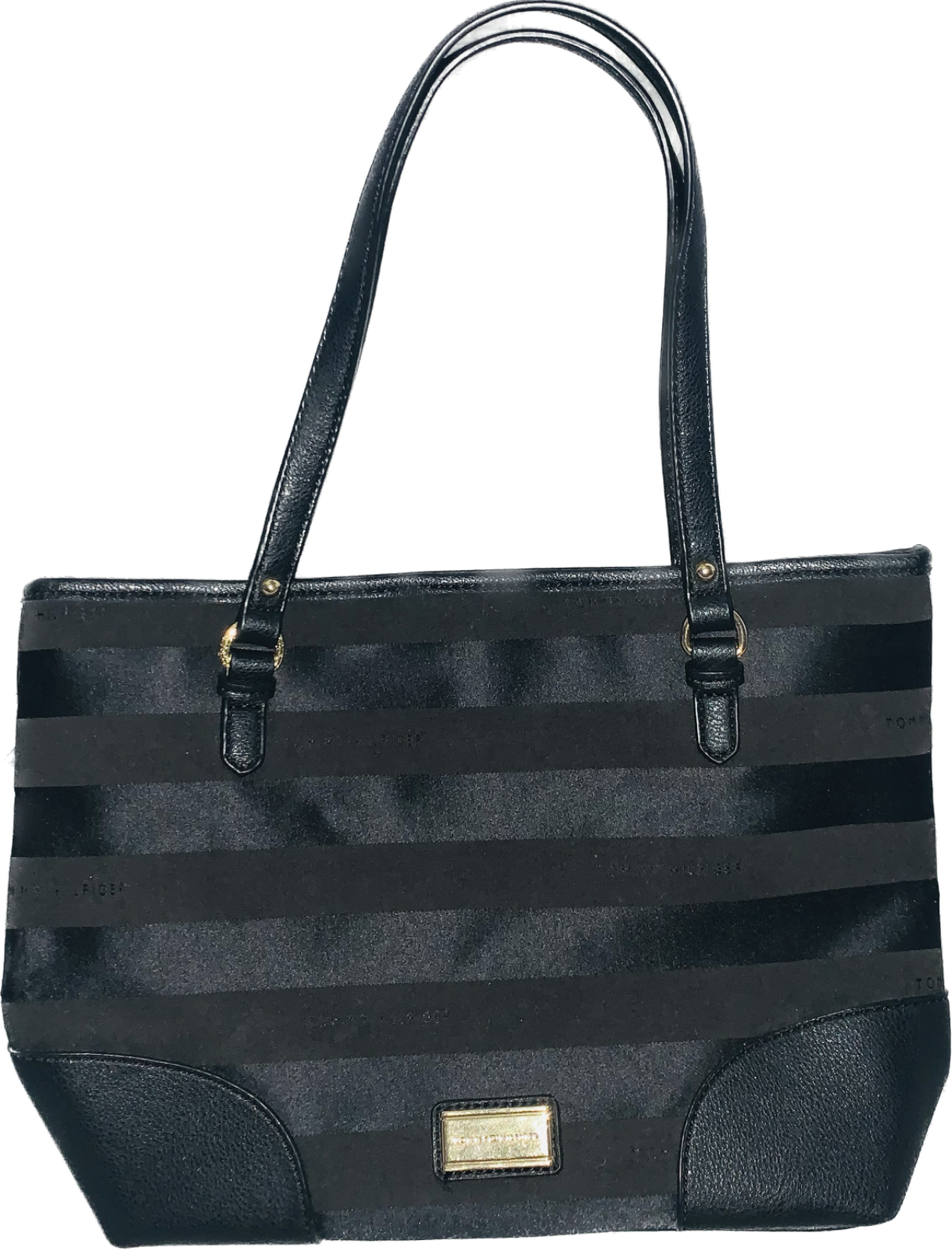 Tommy Hilfiger Monogram Logo Shoulder Bag Tote New With Tags-image