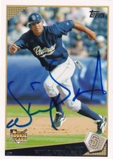 Will Venable Signed 2009 Topps Padres Baseball Rookie Card #51 RC White Sox Auto