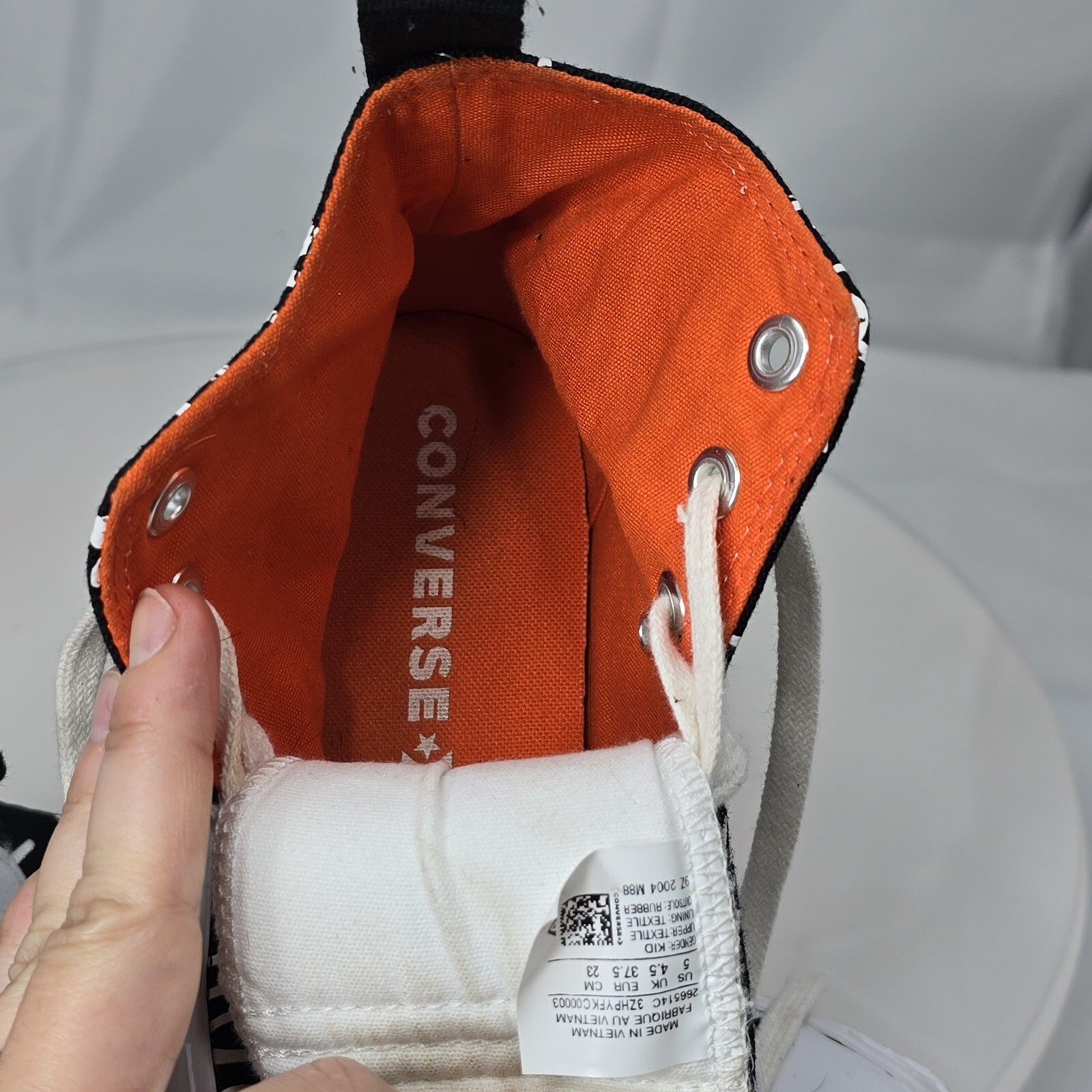 Converse All Star Not a Chuck Unt1t3ld Black Kid Shoes 266514C Size 5/ Women 7 thumbnail 17