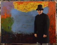 Mark Little original Professional￼ canvas￼ Painting 81” X 62” (6ft 9in)Abstract