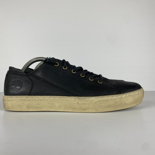Timberland Shoes Mens US 8 Black Leather ReBOLT Lace Up Comfort Sneakers