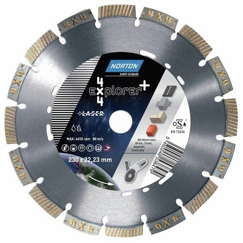 Disque diamant segmenté Norton anti-échauffement béton