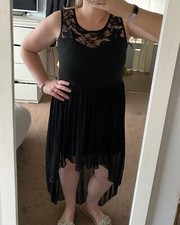 Black Lace Dress By Quiz Size 14