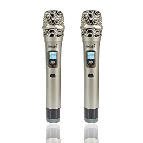 2000W 4 Channel Powered Audio USB Mixer W/ Bluetooth 2CH UHF Handheld Microphone - Picture 11 of 12
