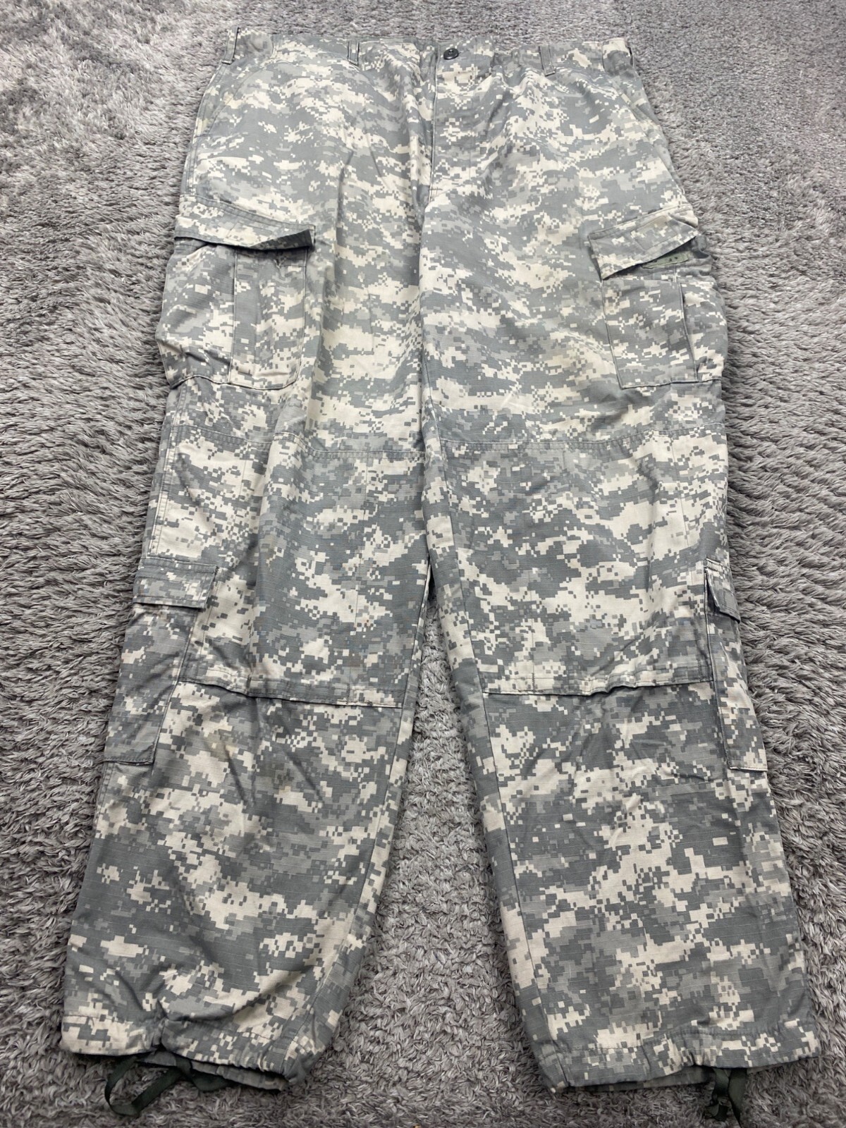 US Army Uniform Combat Trousers Men XL Digital Camo Woolrich Military Cargo Pant