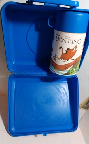 Vintage Aladdin Disney Lion King plastic lunch box with thermos Simba - Picture 8 of 9