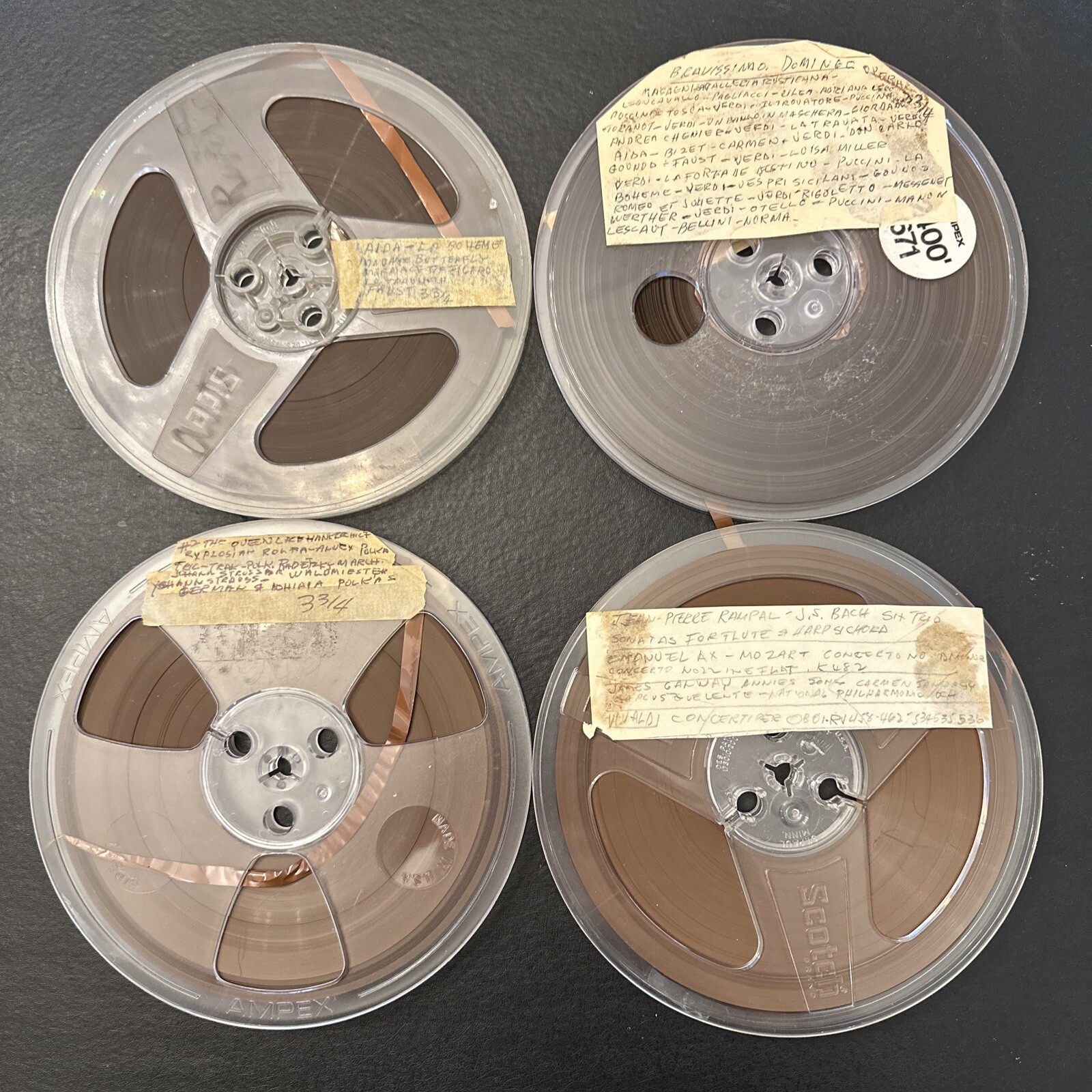 Reel To Reel Music Tapes Lot Of 4 eBay