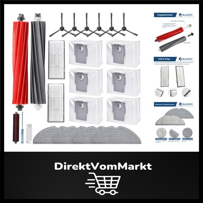 Effizientes Roborock S8 Pro Ultra Zubehör   2 Hauptbürsten & 4 Mop Wischtücher