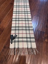 V. Fraas Cashmink Scarf Made in Germany 78  X 14  Beautiful Plaid NWT