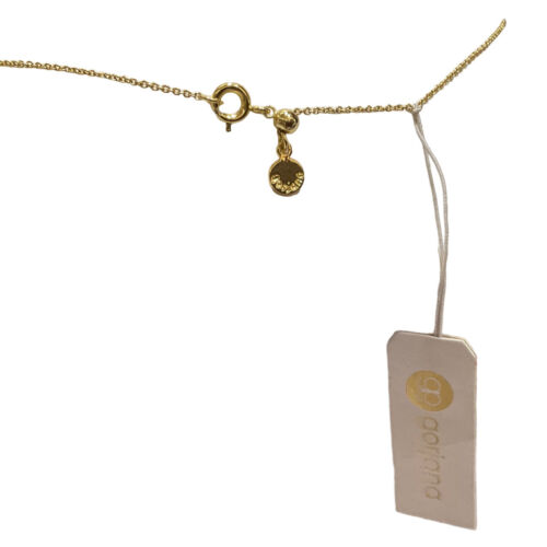 Gorjana Faux Opal Crystal Necklace October Birthstone 18k Gold Plated Chain - Picture 3 of 6