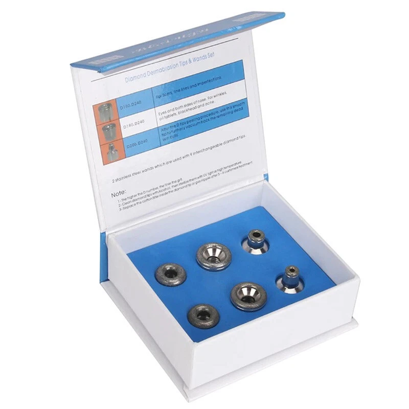 Dermabrasión Microdermabrasión Piel Peeling Puntas de Repuesto 6 Unidades Foto 2 de 4