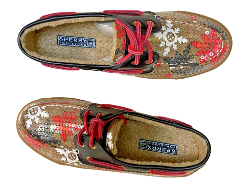 Sperry Top Sider Bahama Sequin Womens Boat Shoes Size Sz M - Picture 5 of 7