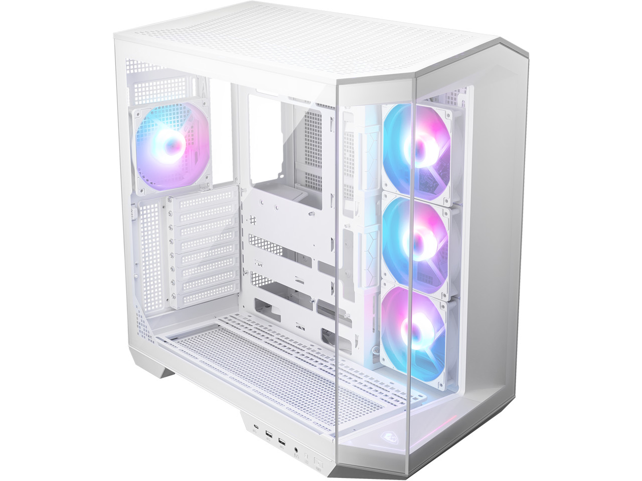 Игровой корпус MSI MAG PANO 100R PZ White Project Zero Mid Tower ATX закаленное стекло