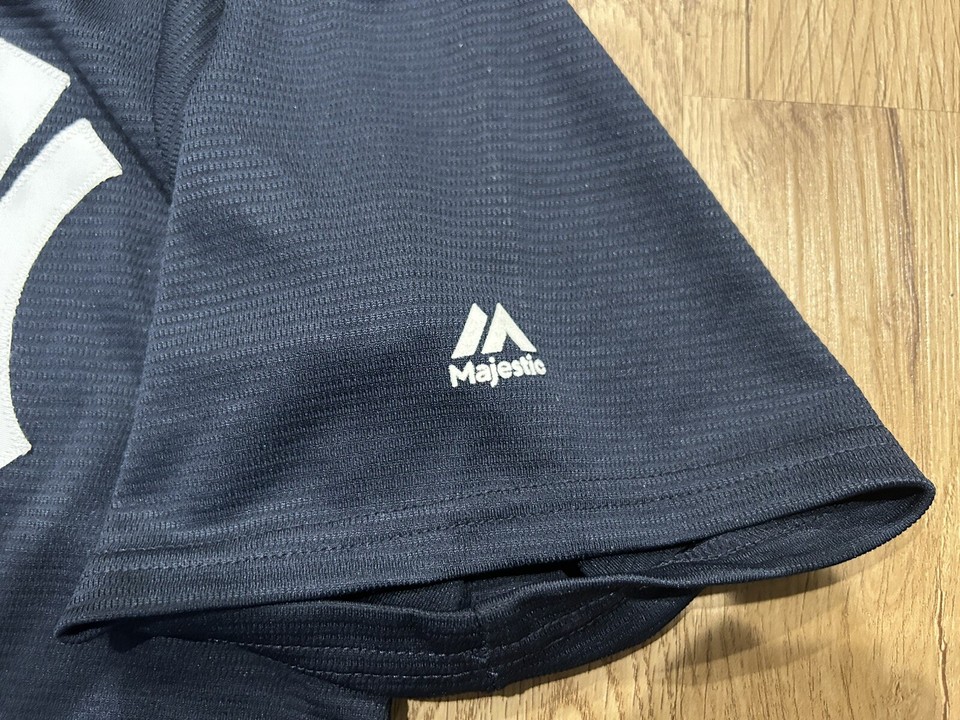 New York Yankees Jersey Men’s Navy Blue Majestic MLB Big Logo Baseball