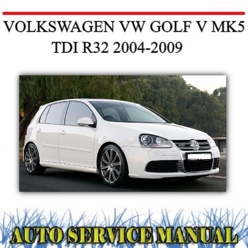 VOLKSWAGEN VW GOLF V MK5 TDI R32 2004-2009 WORKSHOP SERVICE & WIRING MANUAL~DVD - Picture 1 of 1