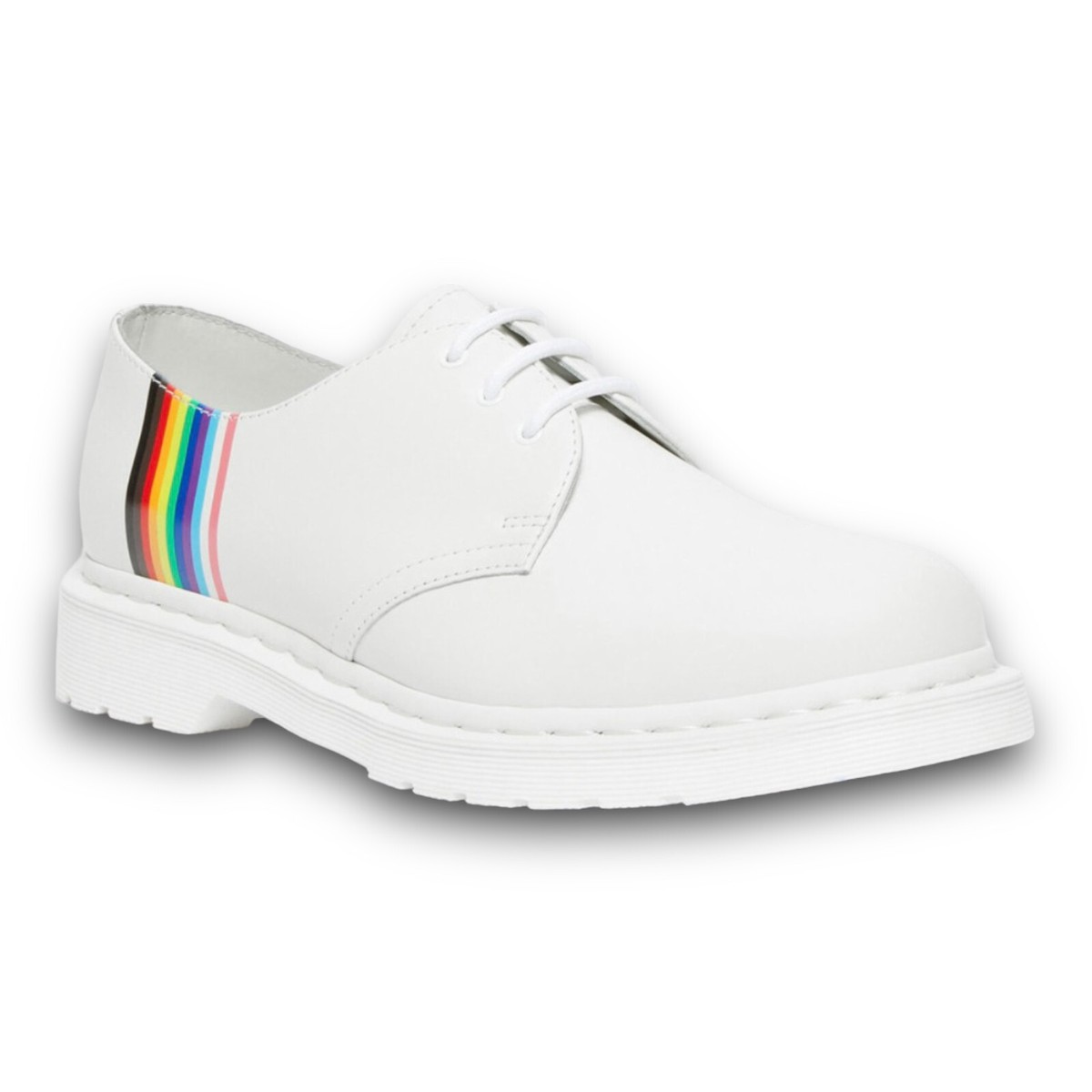 Dr Martens 1461 For Pride Oxford Smooth White Rainbow Shoes  display picture 2