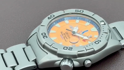 ☆Orient M-Force Ex01C0CA中古品美品☆ Orient M Force EX01C0CA Automatic Watch Blue Dial 100m w/Box