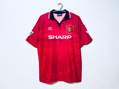 Manchester United Adult XL *Cantona* Home Football Shirt 1994 1996