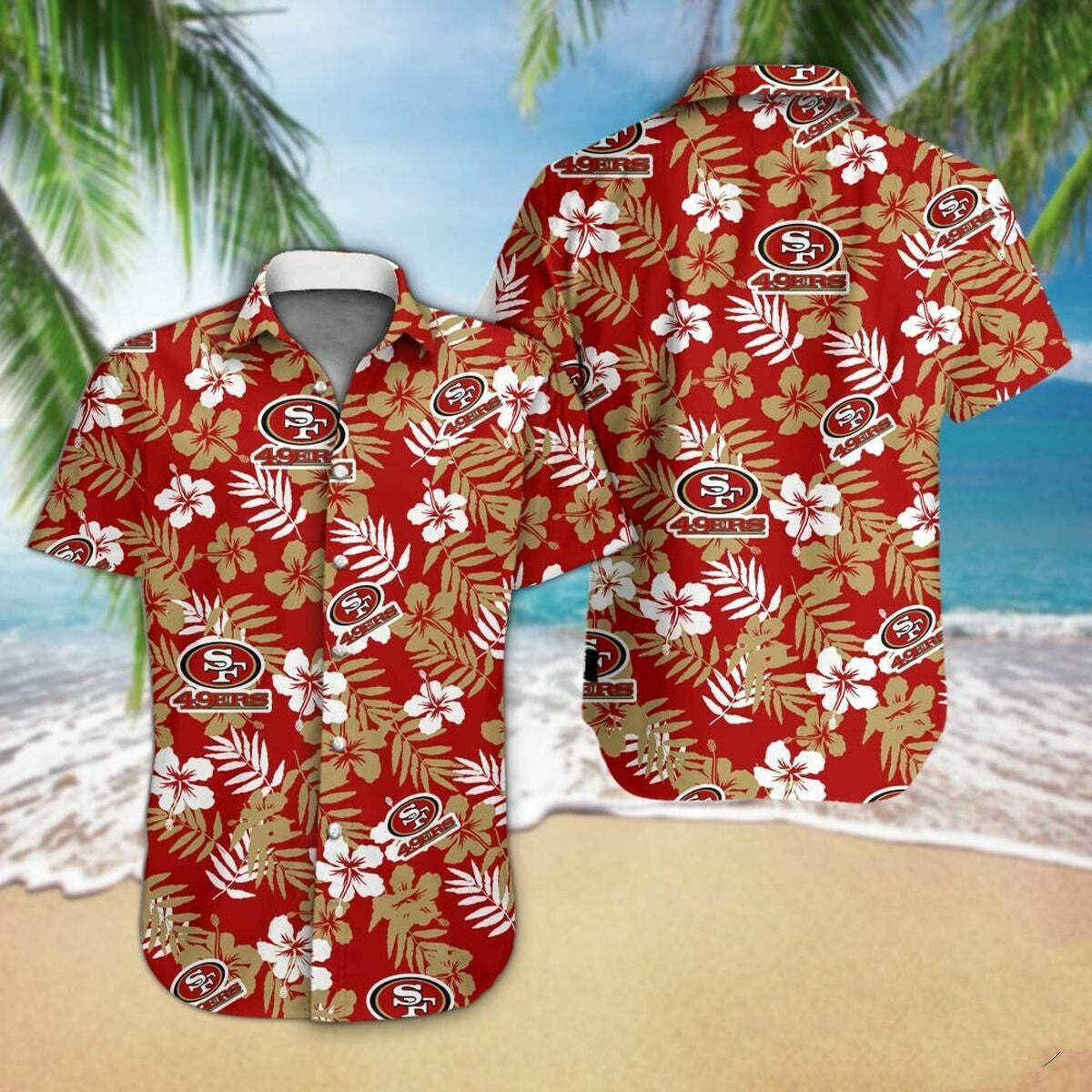 Men's Loose Fit Hawaiian Floral Short Sleeve Shirt Casual Summer Wear European S