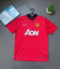 MANCHESTER UNITED 2013 2014 HOME FOOTBALL SHIRT SOCCER JERSEY NIKE 532837-624