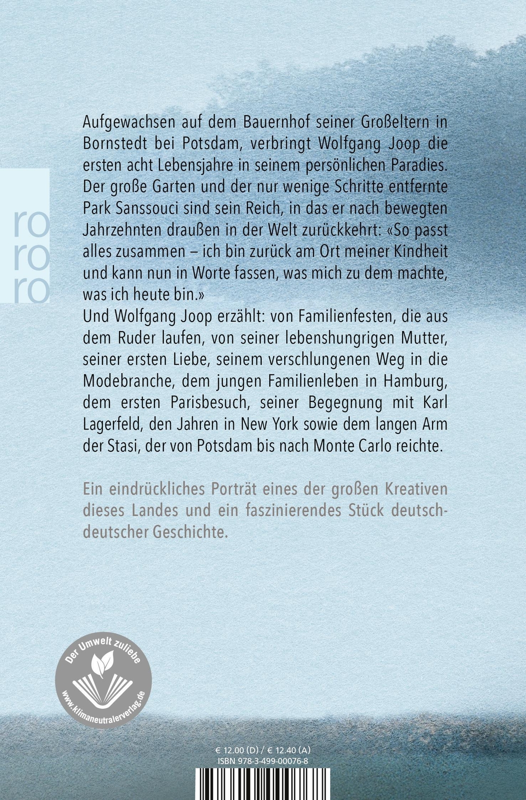 Thumbnail - Die Einzig Mögliche Zeit | Wolfgang Joop | Deutsch | Taschenbuch | 496