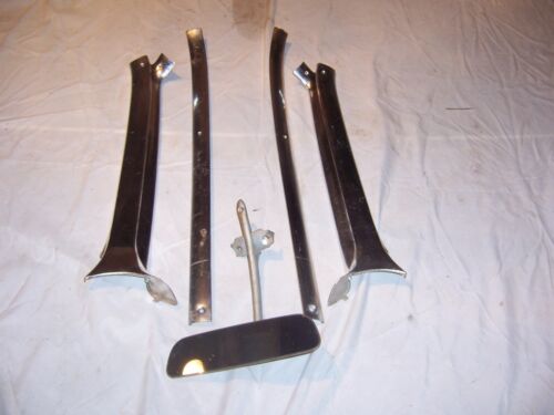 1963 - 1964 Chevy Impala 2 Dr Hard Top Inner Windshield Garnish Trim Molding SET