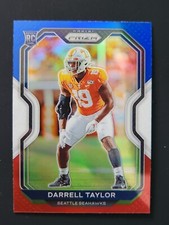 Darrell Taylor 2020 Panini Prizm Red White Blue Rookie #389 Seahawks Parallel RC