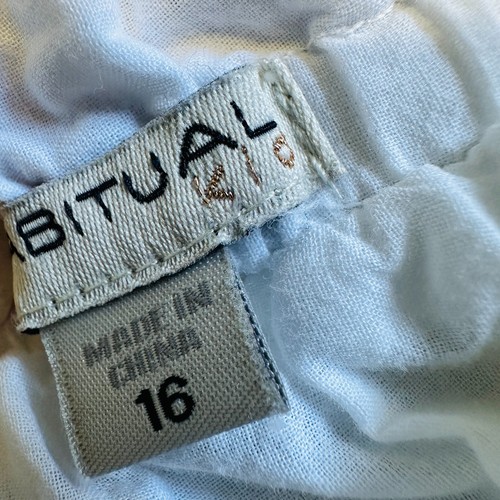 HABITUAL KIDS Dress Girls Sz 16 White Peasant Tiered Ruffled Eyelet 100% Cotton - Picture 6 of 13