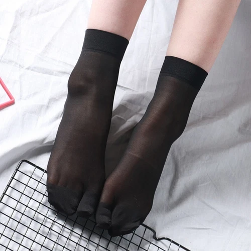 10 Pair Silky Two Toes Split Socks Thin Japanese Tabi Ninja Hosiery Socks Summer - Picture 3 of 21