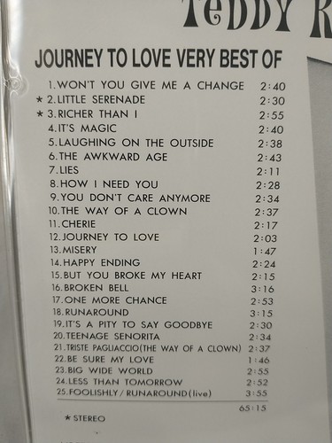 TEDDY RANDAZZO JOURNEY TO LOVE 1961 THIS CD VERSION NOT AVAILABLE ON ANY SITE! - Foto 3 di 7