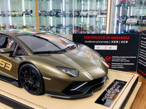 1/18 Resin Lamborghini Aventador Navy Green by MR - Picture 8 of 8