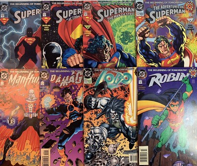 Robin Lobo Superman Manhunter Beginning Of Tomorrow #0 (8 Book Lot) VF-NM+ DC