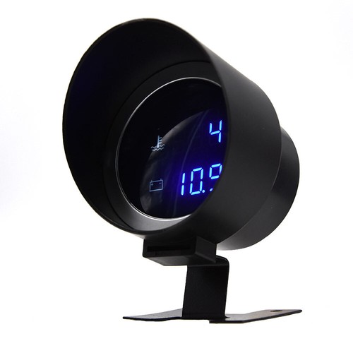 Round LED Digital Car Truck Water Temp Gauge Temperature Sensor + Volt Meter - Picture 10 of 12