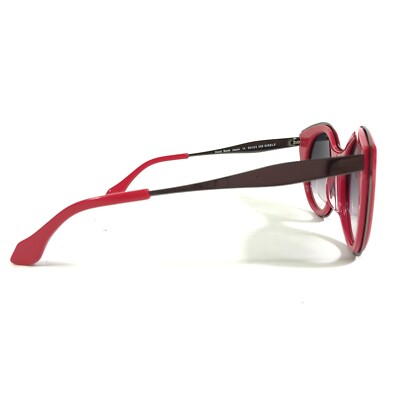 Morgenthal Frederics Sunglasses 258 GISELE Red Silver Cat Eye Frames Purple Lens Morgenthal Frederics Sunglasses 258 GISELE Red Silver Cat  main image 4