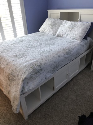Pottery Barn Teen: Full Size Beadboard Storage Bed | eBay