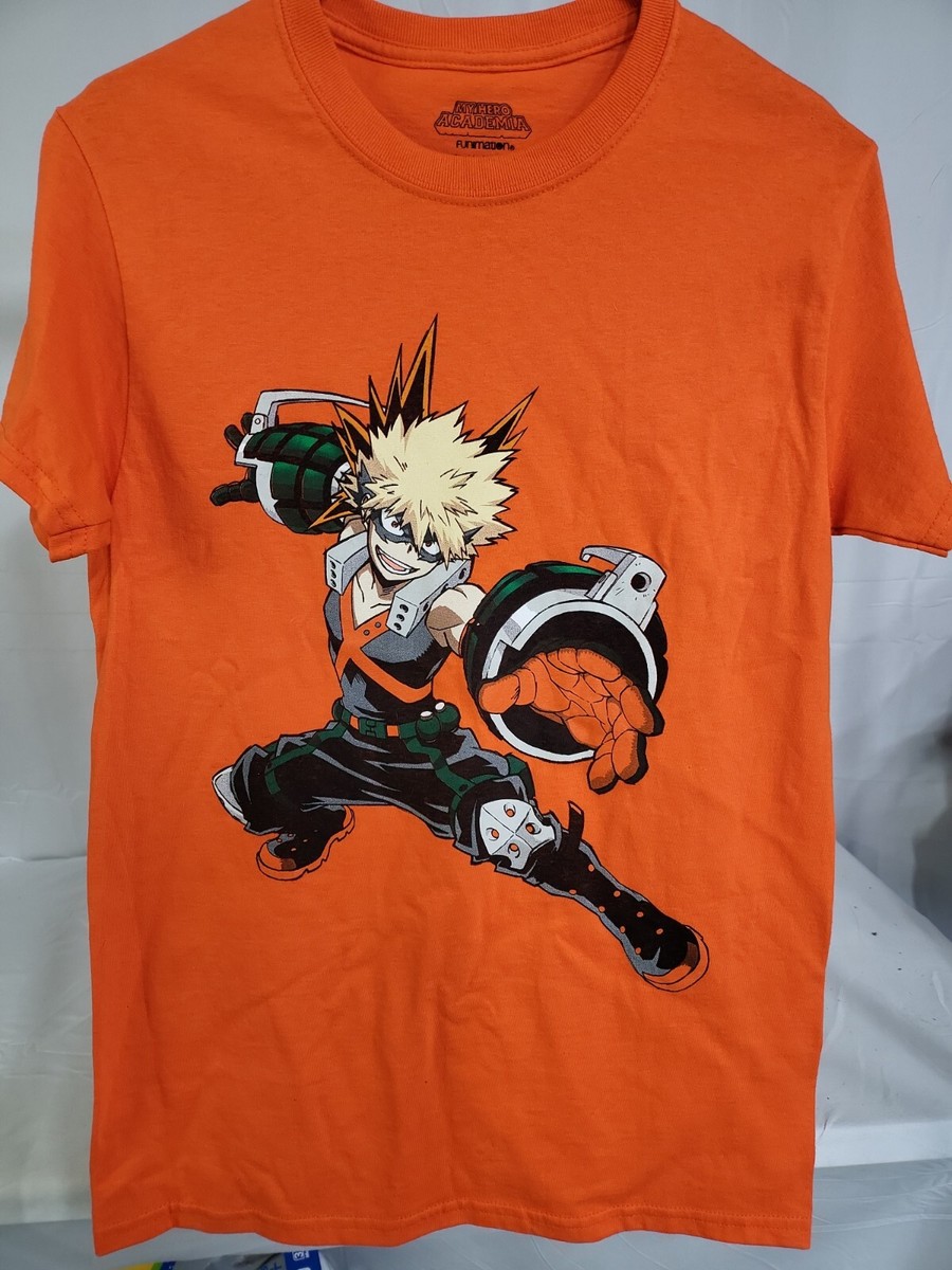 My Hero Academia Funimation Orange Katsuki Bakugo Graphic T-Shirt