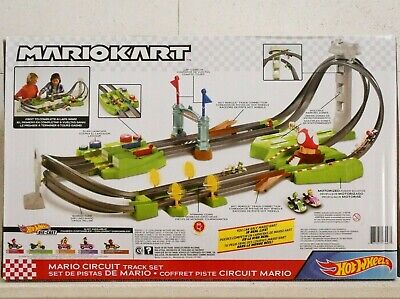 Hot Wheels Mario Kart Circuit Track Set + Yoshi Princess Peach Luigi  DIE-CAST ✓✓ 887961904475