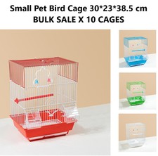 10 Cage BULK SALE Steel Small Pet Canary Budgie Bird Cage 30x23x38.5cm Mix Color