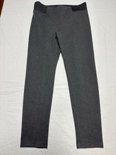 Ann Taylor Womens Knit Grey Mid Rise Stretch Ankle Pull On Large