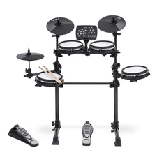 7-Piece Electronic Drum Kit, Professional Drum Set with Real Mesh Fabric, 209...