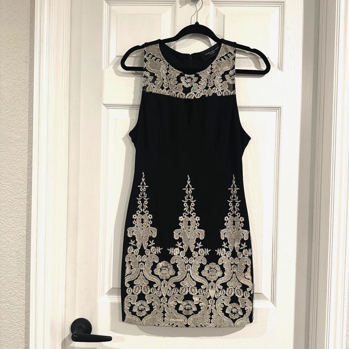 akira black label dress SERIOUSLY BLACK TIE EVENT MINI DRESS – AKIRA main image 1