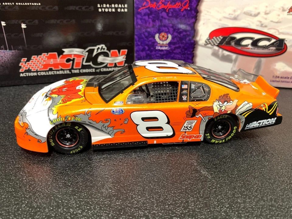 RACCA DALE WONHARDT JR #8 LOONEY TUNES 2002 MONTE CARLO COCHE TRANSPARENTE 1:24 Foto 2 de 4