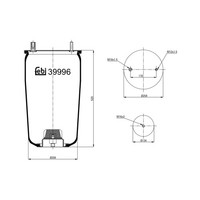 febi Bilstein Federbalg, Luftfederung 39996 FüR BPW